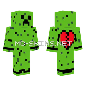 Creeper Heart Skin Minecraft skin
