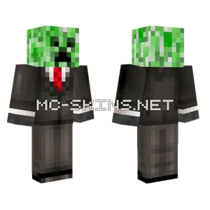 Creeper In A Suit Minecraft skin