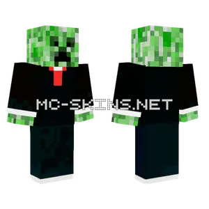 Creeper In A Suit Minecraft skin