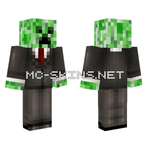 Creeper In Suit Minecraft skin