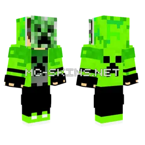 Creeper Mask Boy Minecraft skin