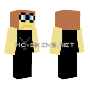 Criminal With Glasses And Suit Minecraft skin