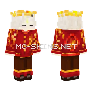 Crimson And Gold Mage Minecraft skin