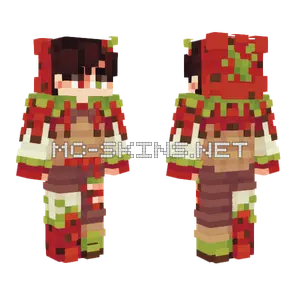 Crimson Cyclops Firebreathman Minecraft skin