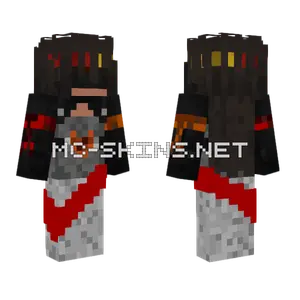 Crimson Hooded Warrior
