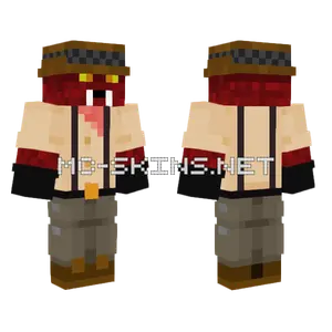 Crimson Pack Mule Minecraft skin