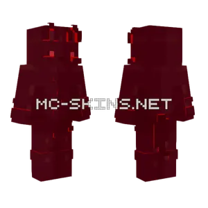 Crimson Wolf Minecraft skin