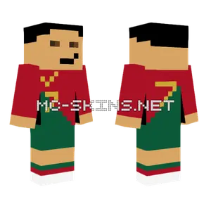 Cristian Ronaldo 2 0 Minecraft skin