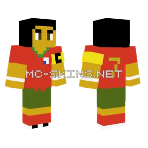 Cristiano Ronaldo Footballer Minecraft skin