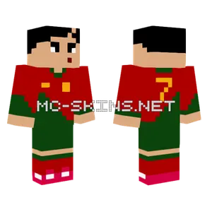 Cristiano Ronaldo Siu Minecraft skin