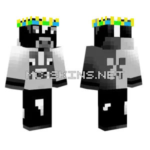 Crowned Cow Tuff Minecraft skin