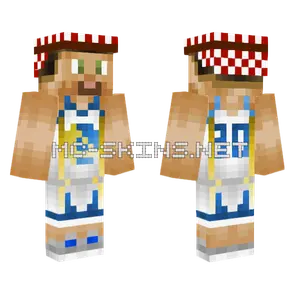 Curry Basketball Jersey Minecraft skin