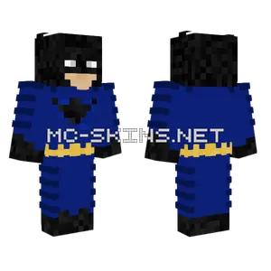 Custom Batman Use Elytra Minecraft skin