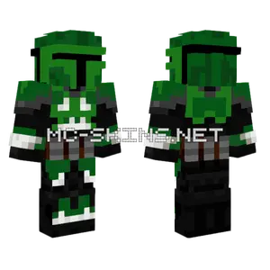 Custom Mandalorian Minecraft skin
