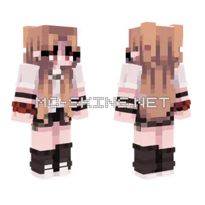 Cute Anime Girl Minecraft skin