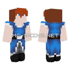 Cute Blue Boy Minecraft skin