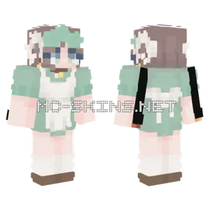Cute Cafe Girl Minecraft skin