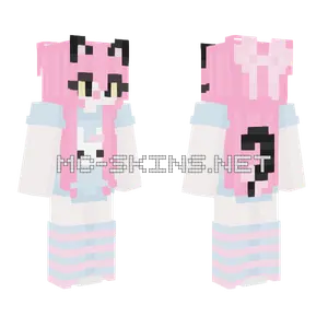 Cute Cat Girl Minecraft skin