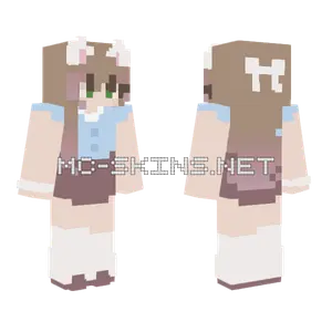 Cute Cat Girl Minecraft skin