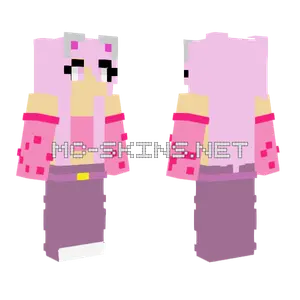 Cute Cat Girly Minecraft skin