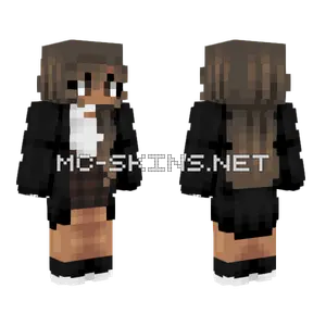 Cute Coffee Gym Girl Minecraft skin