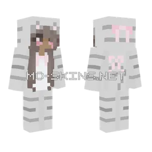 Cute Egirl Black Girl Minecraft skin