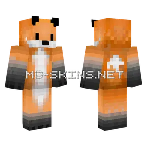 Cute Fox Minecraft skin