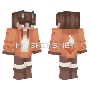 Cute Fox Girl Minecraft skin