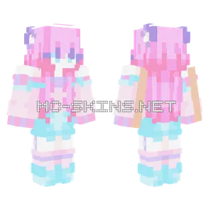 Cute Fox Girl Minecraft skin