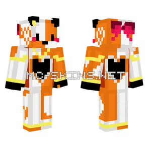 Cute Fox Girl Minecraft skin