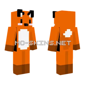 Cute Foxy Remade Minecraft skin