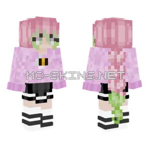 Cute Mitsuri Minecraft skin