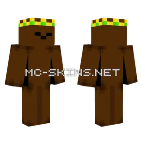 Cute Otter With Crown Minecraft skin