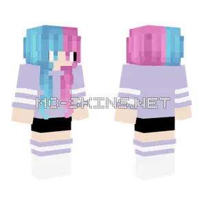 Cute Pastel Girl Minecraft skin