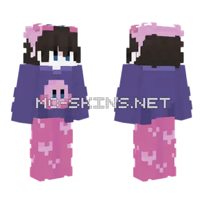 Cute Pink Kirby Character Minecraft skin