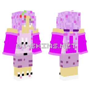 Cute Purple Muffin Skin Minecraft skin