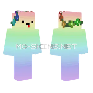 Cute Rainbow Fella Minecraft skin