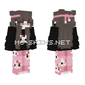 Cutie Hello Kitty Girl Minecraft skin