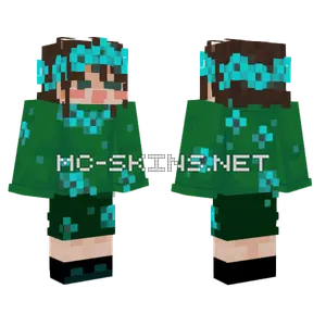 Cyan Minecraft skin