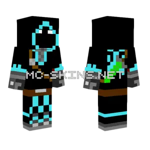 Cyan Badboyhalo Minecraft skin