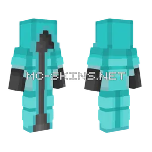 Cyan Galaxy Wizard Minecraft skin