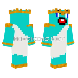 Cyan Ghostly Figure