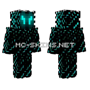 Cyan Glow Effect Minecraft skin