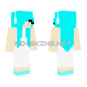 Cyan Hoodie Girl