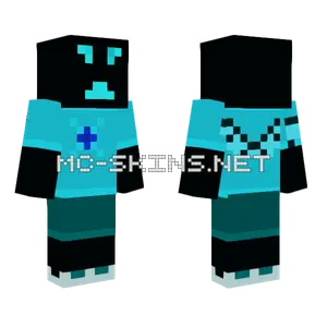 Cyan Monster Minecraft skin