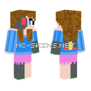 Cybergirl Minecraft skin