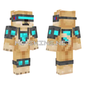 Cyberpunk Doge Minecraft skin