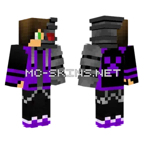 Cyborg Gamer Boy Minecraft skin