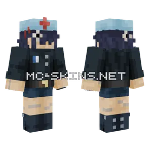 Cyborg Noodle Minecraft skin