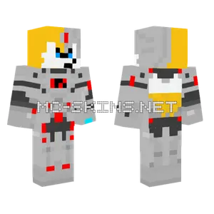 Cyborg Tails Minecraft skin